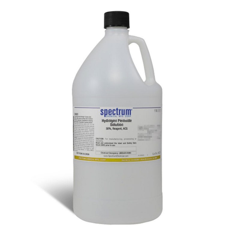 Spectrum Chemical H1065-4LTPL Hydrogen Peroxide Solution, 30 Percent, Reagent, ACS 4L, 1/EA