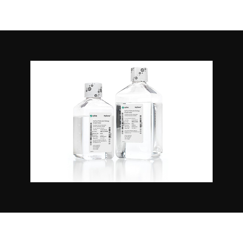Cytiva SH30538.02 HyClone Molecular Biology Grade Water, DNase, RNase, Protease free, Deionized, Distilled, 0.1 µm Sterile Filtered, 500 mL, 1/EA