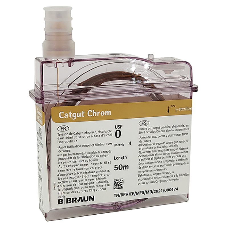 JORGENSEN LABS INC J0091C0 CATGUT 0 50M    J0091C0     ORM-D