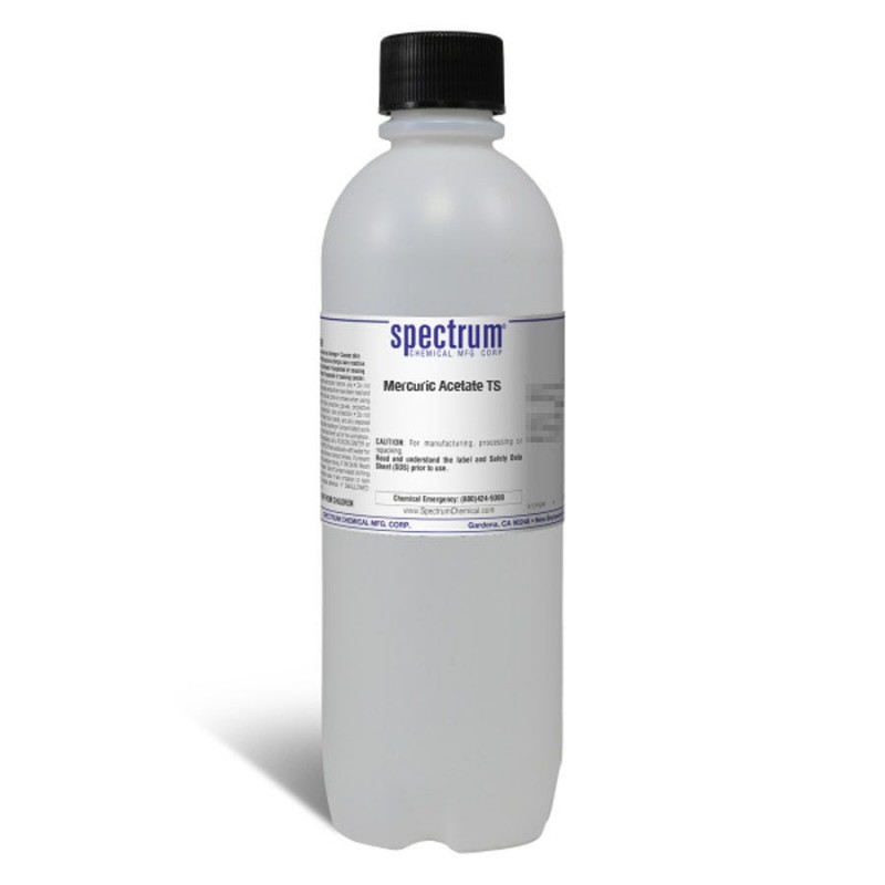 Spectrum Chemical M-444-1LT Mercuric Acetate TS, USP Test Solution 1L, 1/EA