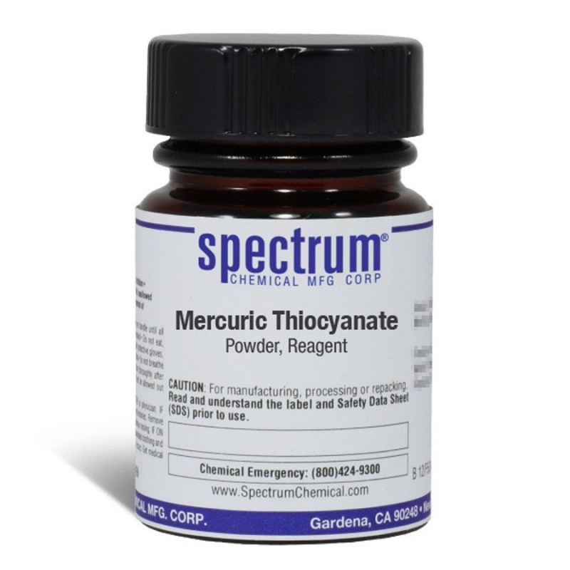 Spectrum Chemical M1195-25GM Mercuric Thiocyanate, Powder, Reagent 25g, 1/EA
