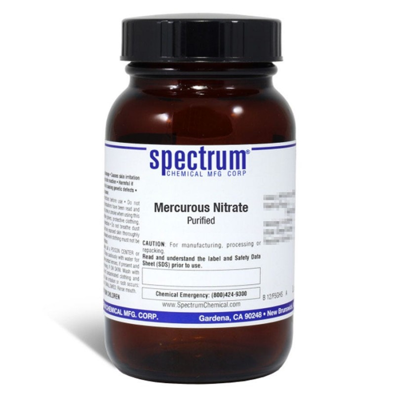 Spectrum Chemical M1206-125GM Mercurous Nitrate, Purified 125g, 1/EA