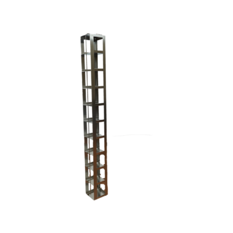Crystal Industries MCF-10-3 Vertical Rack for Mini 3" boxes, holds 10 boxes