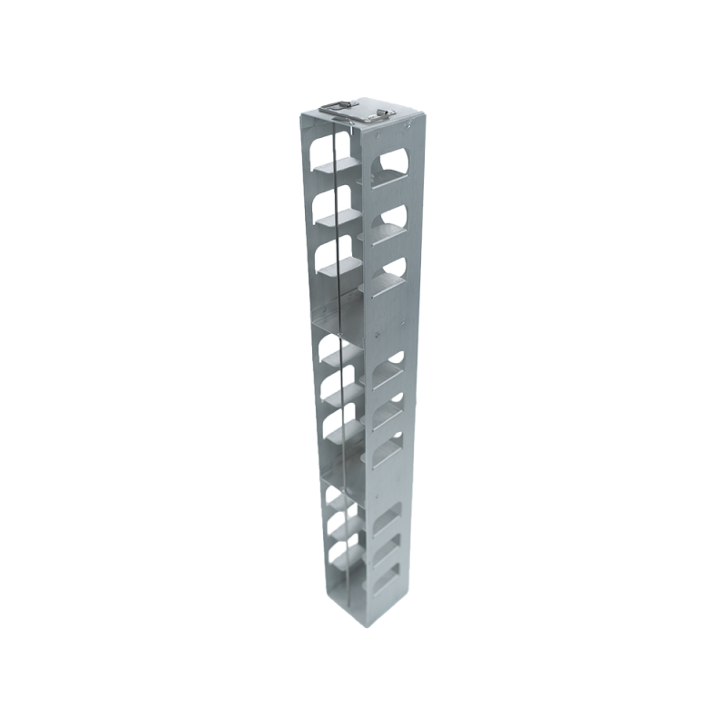 Crystal Industries MCFA-12-2 Aluminum Vertical Rack for Mini 2" boxes, holds 12 boxes
