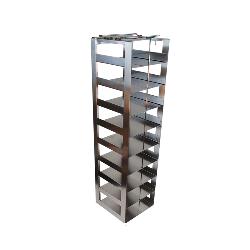 Crystal Industries MCFA-9-2 Aluminum Vertical Rack for Mini 2" boxes, holds 9 boxes