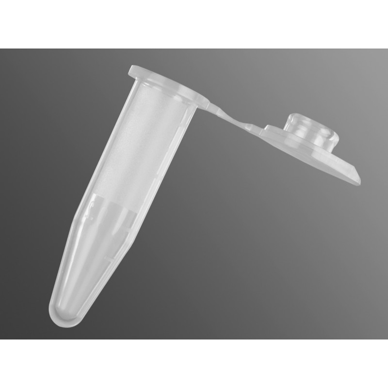 Corning MCT-060-L-C Axygen® 0.6 mL Maxymum Recovery® Snaplock Microcentrifuge Tube, Polypropylene, Clear, Nonsterile,500 Tubes/Pack, 10 Packs/Case