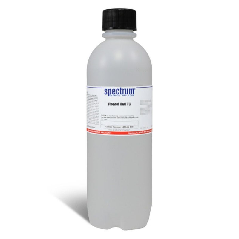Spectrum Chemical P-097-1LT Phenol Red TS, (U.S.P. Test Solution) 1L, 1/EA