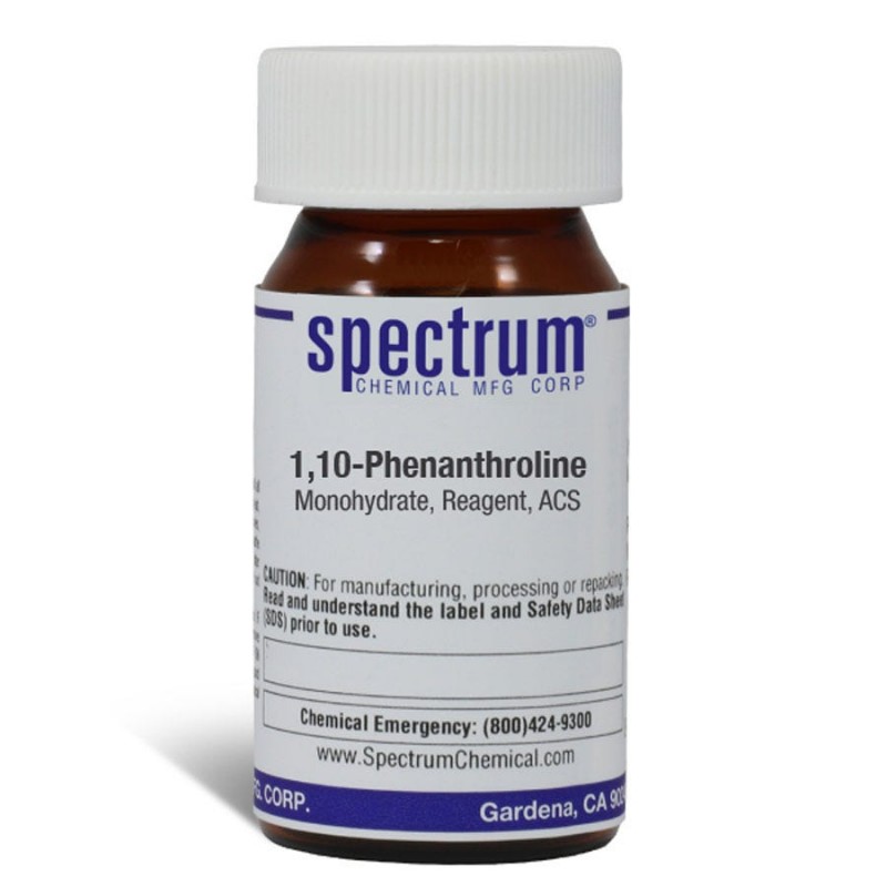 Spectrum Chemical P1055-5GM 1,10-Phenanthroline, Monohydrate, Reagent, ACS 5g, 1/EA