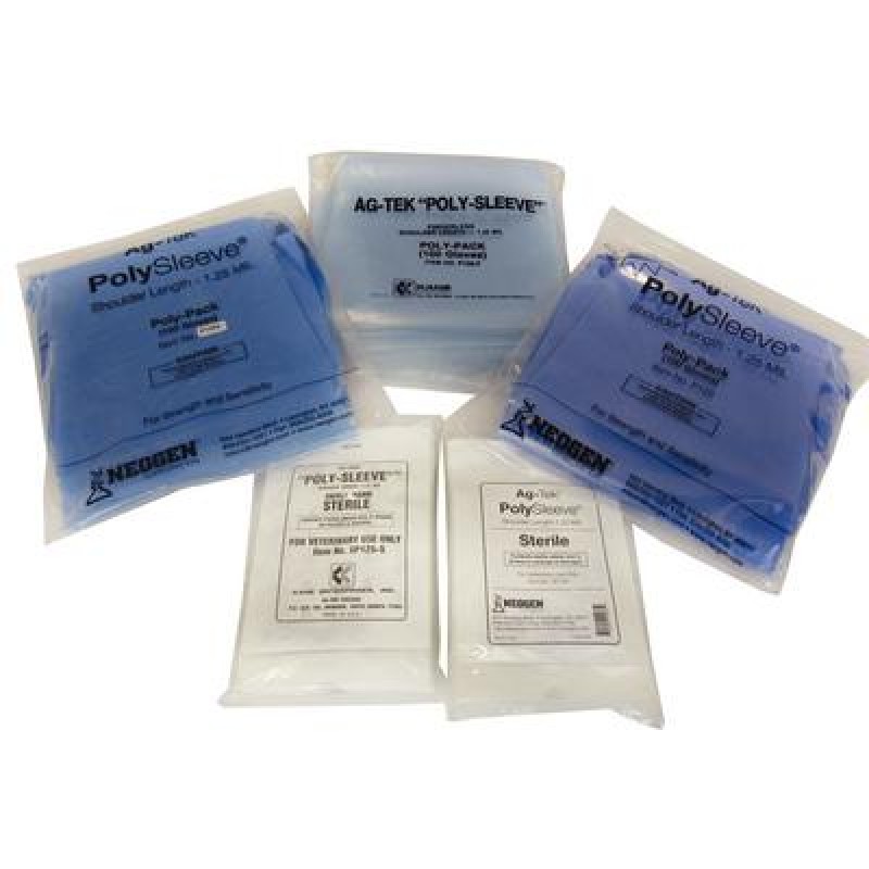 NEOGEN CORPORATION P125-S GLOVE OB SLEEVE POLY BLUE SMALL   BAG100