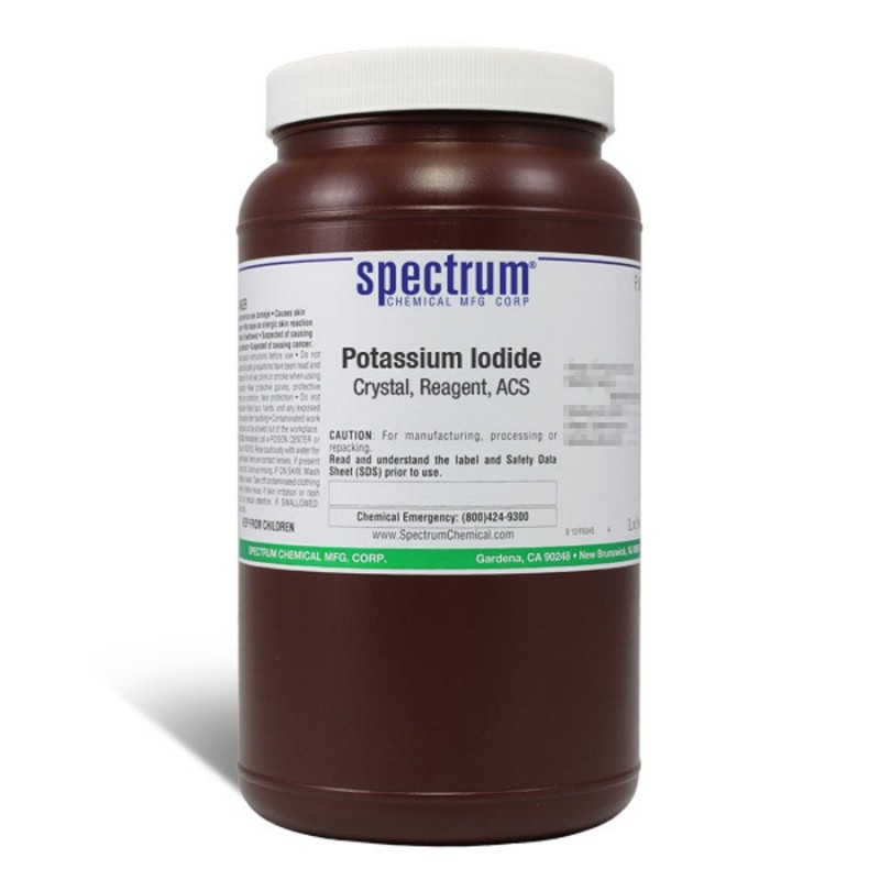 Spectrum Chemical P1335-2.5KGPL Potassium Iodide, Crystal, Reagent, ACS 2.5kg, 1/EA