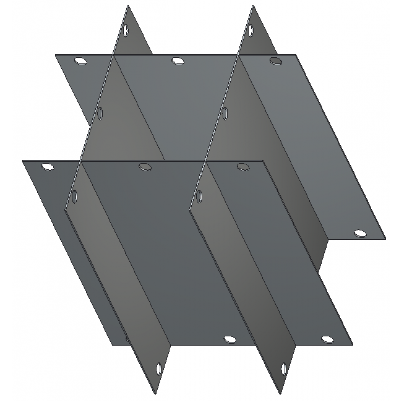 Crystal Industries P20-DF200 20" diameter Platform Divider for GAMBRO bag Canister frames F-C-DF-200.