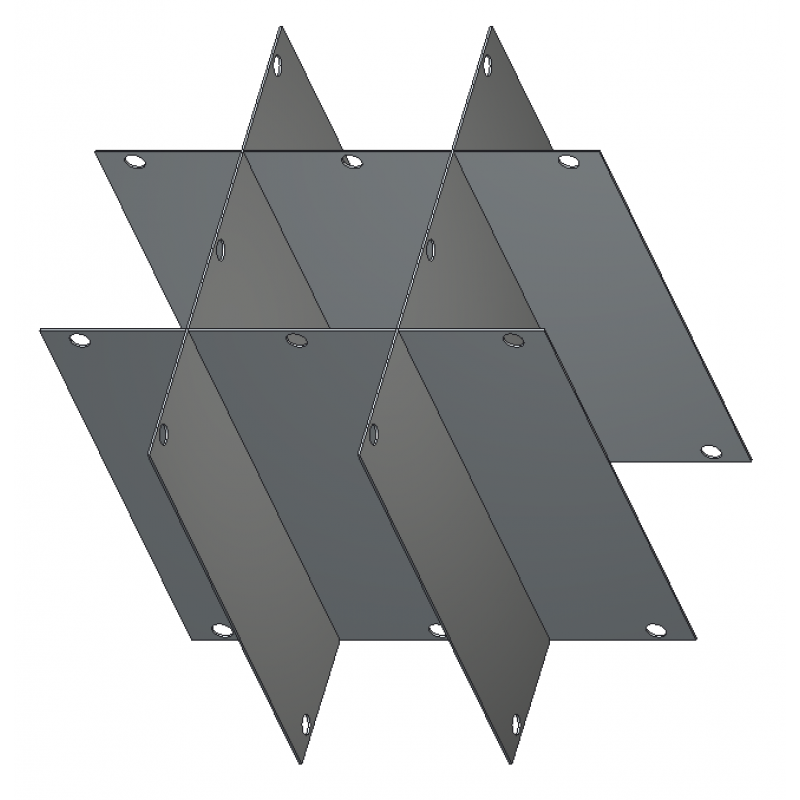 Crystal Industries P24-DF200 24" diameter Platform Divider for GAMBRO bag Canister frames F-C-DF-200.