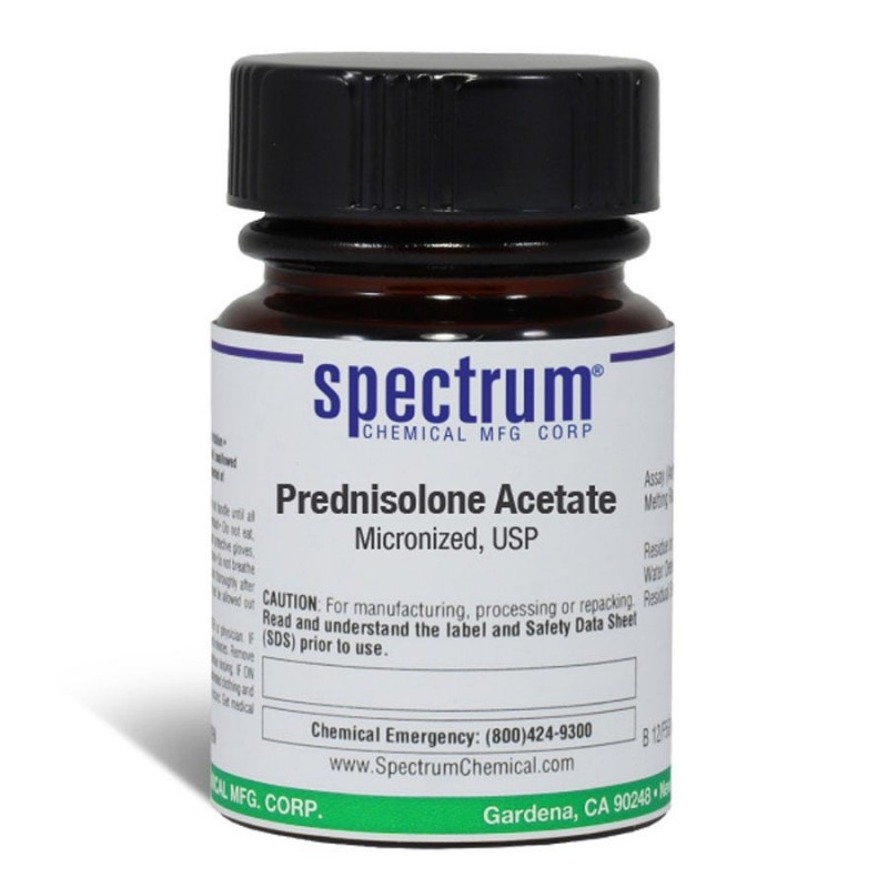 Spectrum Chemical PR100-5GM Prednisolone Acetate, Micronized, USP 5g, 1/EA
