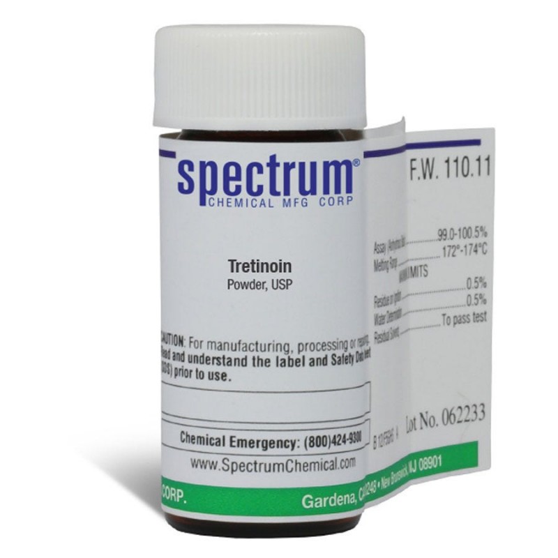 Spectrum Chemical R1022-1GM Tretinoin, Powder, USP 1g, 1/EA