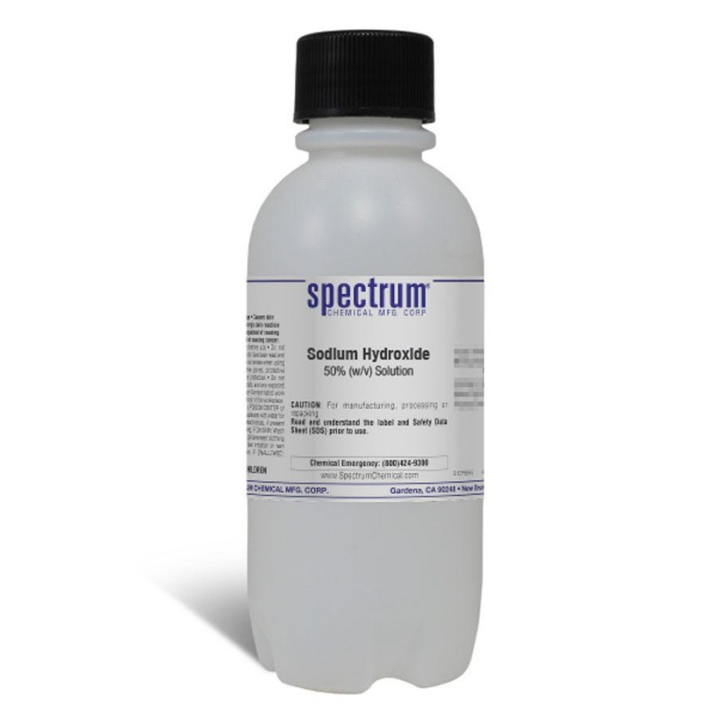 Spectrum Chemical S-224-500ML Sodium Hydroxide, 50 Percent (w/v) Solution 500mL, 1/EA