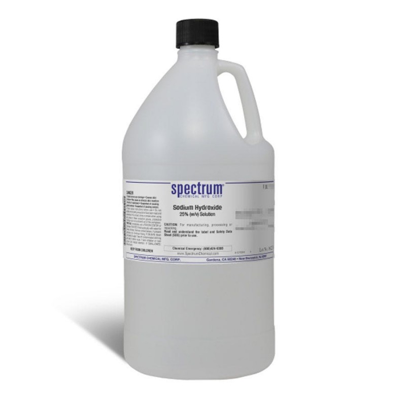 Spectrum Chemical S-237-4LTPL Sodium Hydroxide, 25 Percent (w/v) Solution 4L, 1/EA