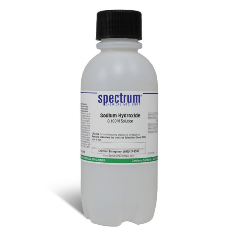 Spectrum Chemical S-340-500ML Sodium Hydroxide, 0.100 N Solution, APHA 500mL, 1/EA