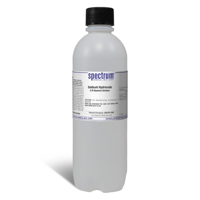 Spectrum Chemical S-392-1LT Sodium Hydroxide, 6 N Aqueous Solution, APHA 1L, 1/EA