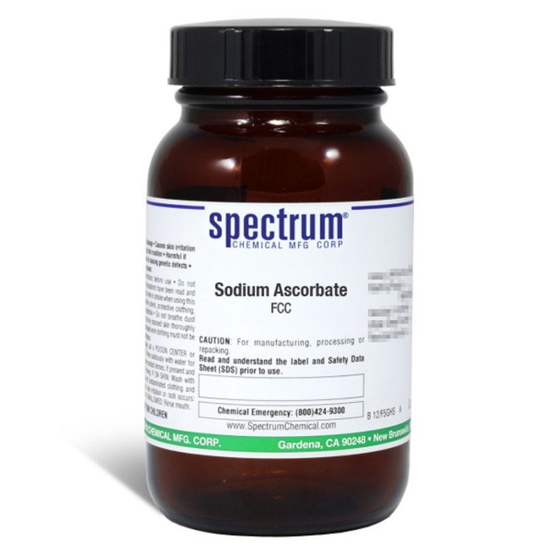 Spectrum Chemical S1137-100GM Sodium Ascorbate, FCC 100g, 1/EA