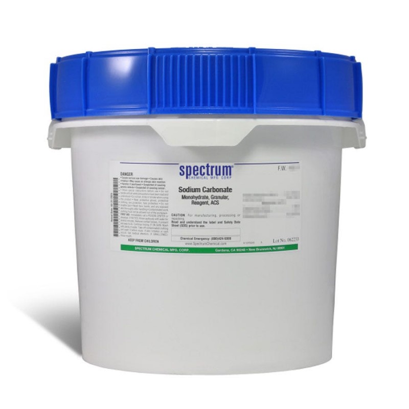 Spectrum Chemical S1230-12KG Sodium Carbonate, Monohydrate, Granular, Reagent, ACS 12kg, 1/EA