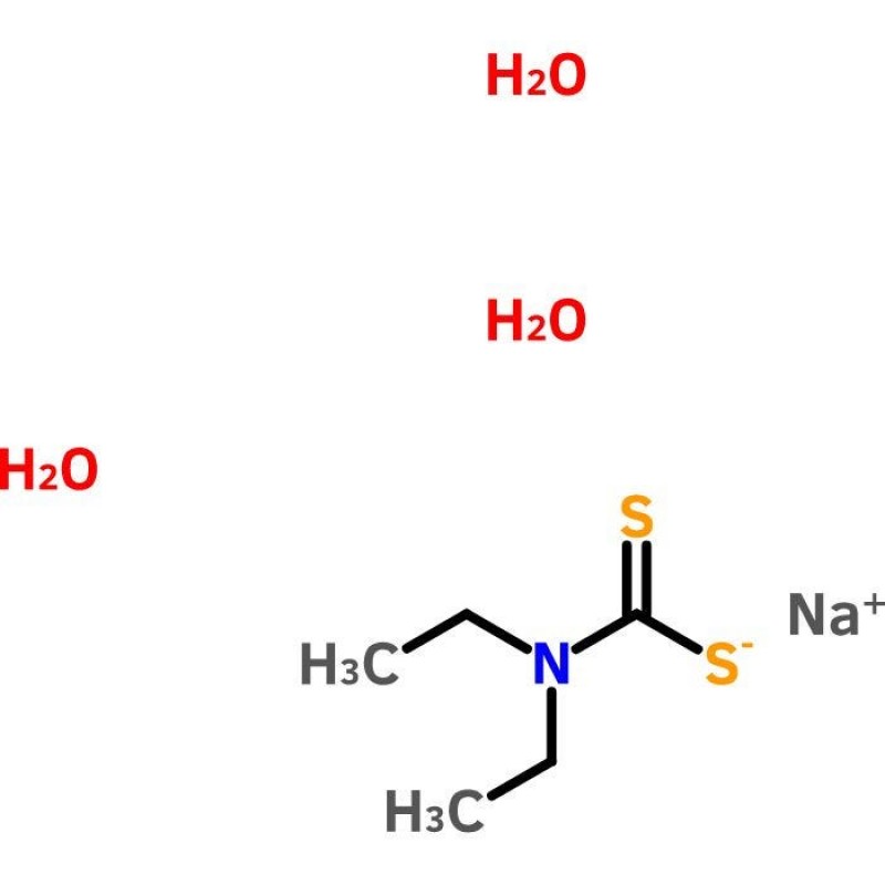 Spectrum Chemical S1271-25GM Sodium Diethyldithiocarbamate, Trihydrate, Technical 25g, 1/EA