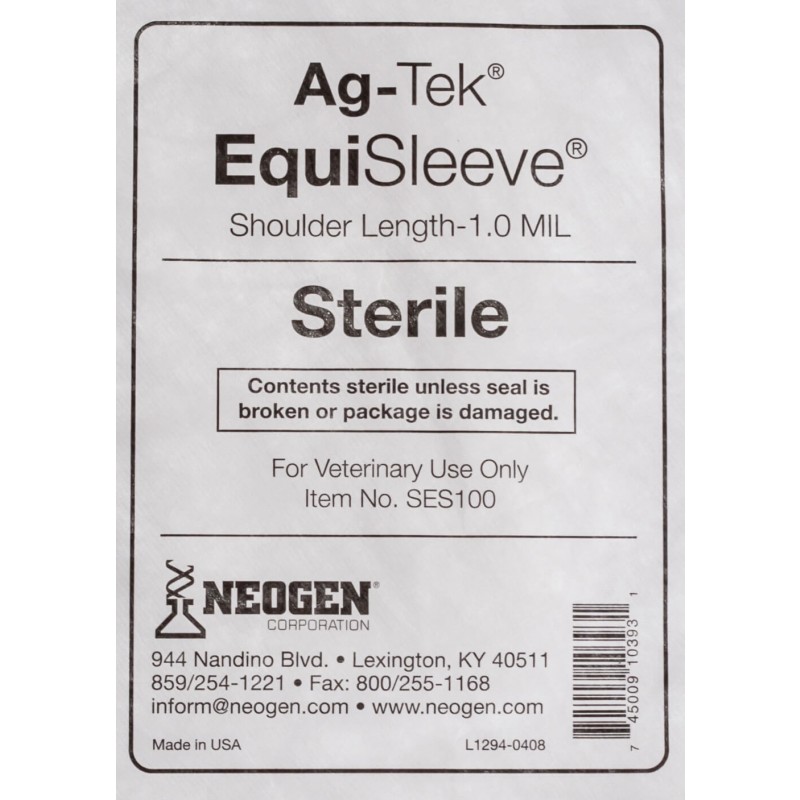 NEOGEN CORPORATION SES100 GLOVE OB EQUISLEEVE STERILE 12PK