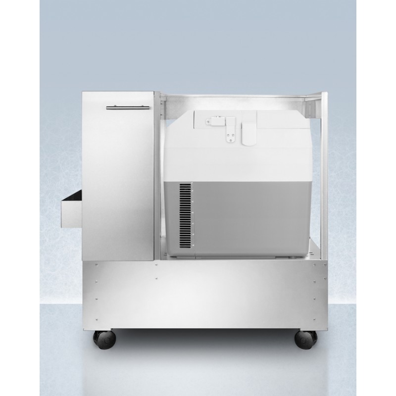 Accucold SPRF36LCART Stainless Steel Cart with Portable Refrigerator/Freezer