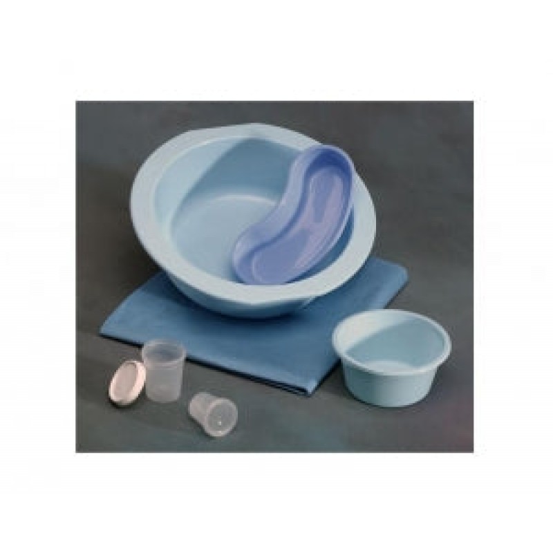 Major OR Single Basin Kit, Includes 700cc Emesis Basin, 54" x 54" CSR Wrap, Flexible Light Handle, 3 kits/cs (Continental US Only)