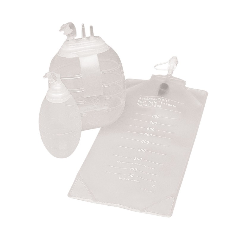 Exudate Disposal Bag, 800cc, Connects to 100cc Bulb Reservoir, 10/bx, 10bx/cs (Continental US Only)
