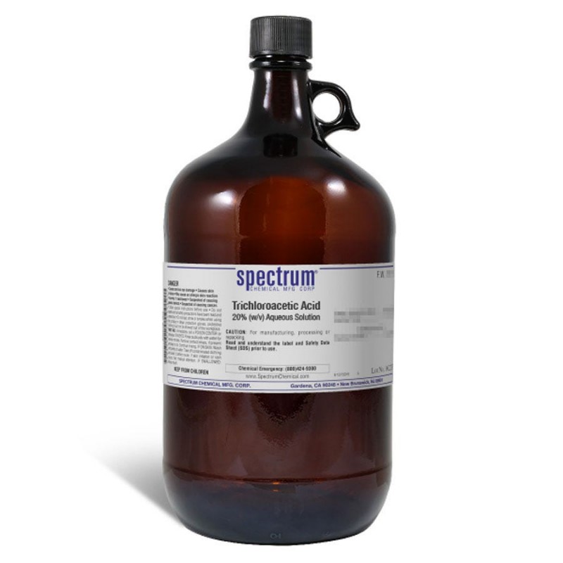 Spectrum Chemical T-185-4LTGL Trichloroacetic Acid, 20 Percent (w/v) Aqueous Solution 4L, 1/EA
