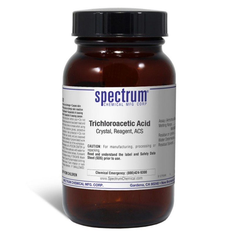 Spectrum Chemical T1105-125GM Trichloroacetic Acid, Crystal, Reagent, ACS 125g, 1/EA