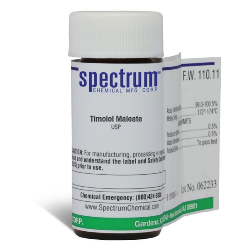 Spectrum Chemical T1134-1GM Timolol Maleate, USP 1g, 1/EA