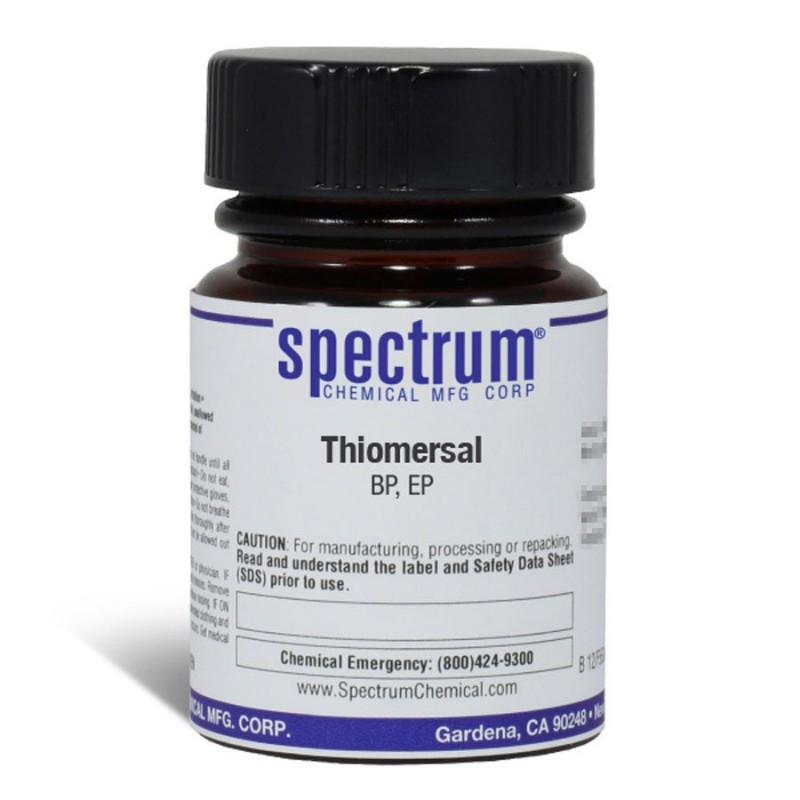 Spectrum Chemical T1718-25GM Thiomersal, BP, EP 25g, 1/EA