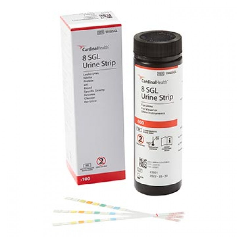 Urinalysis Test Strips for 8SGL, 100 strips/pk, 10 pk/cs (Continental US Only)