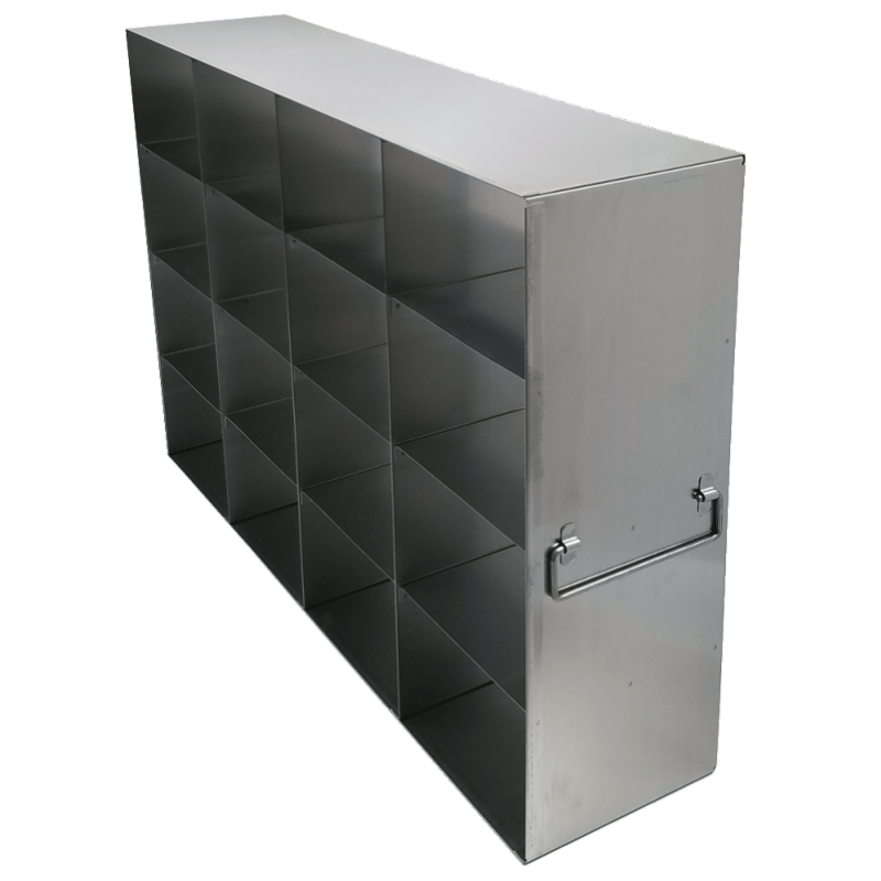 Crystal Industries UF-44-L375 Upright Freezer Rack for Large 3.75" boxes, 4x4 configuration