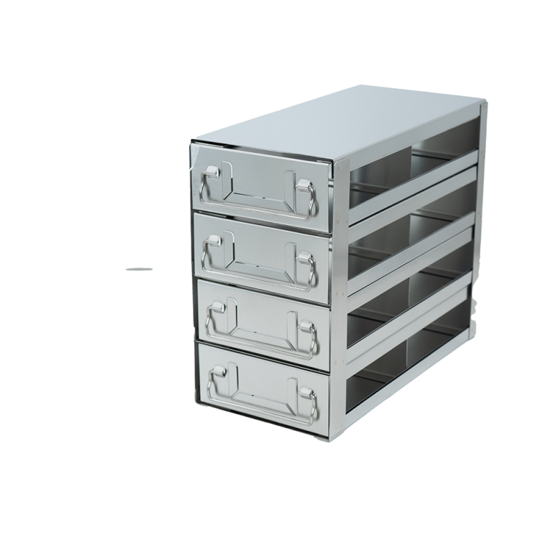 Crystal Industries UFD-242 Drawer Rack for 2" boxes, 2x4 configuration