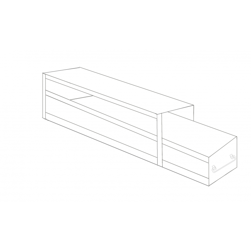 Crystal Industries UFD-B10-1 Drawer Rack with 1 Drawer for Bottles