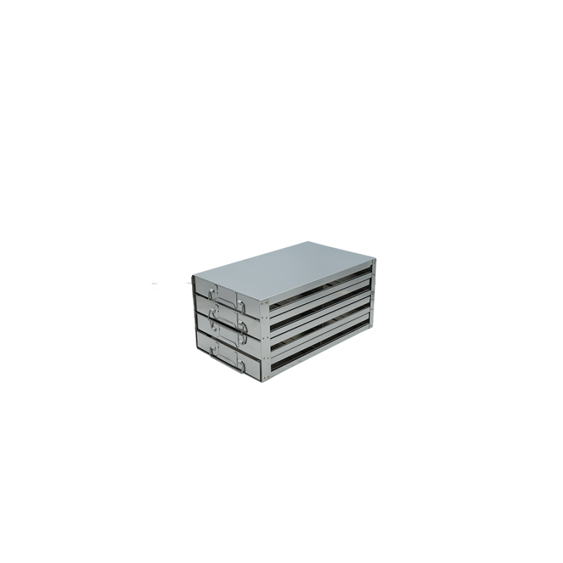 Crystal Industries UFDS-100-24 Drawer Rack for 100-Place Slide Boxes, 2x4 configuration