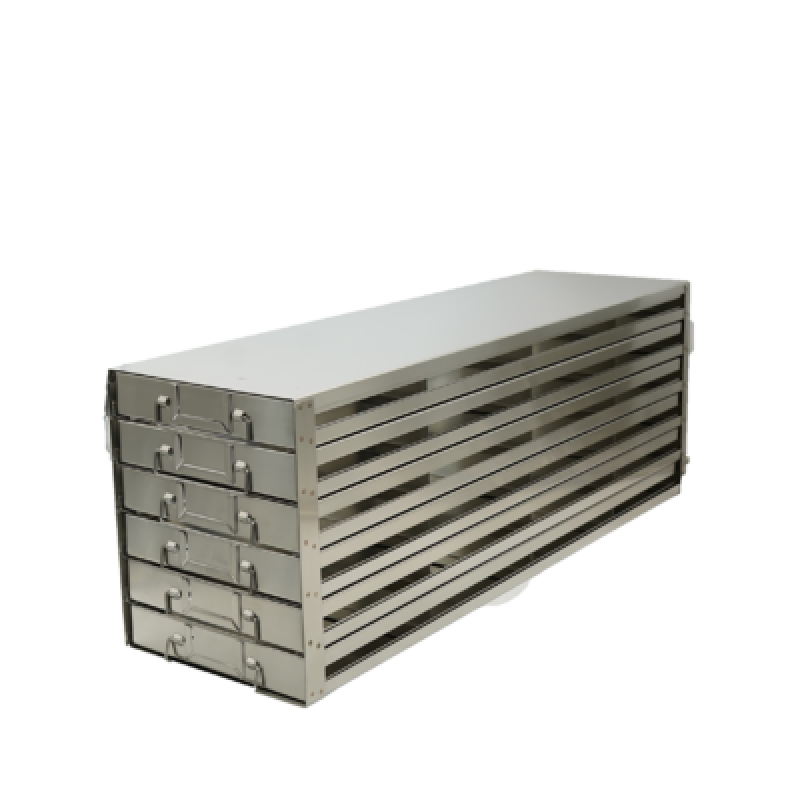 Crystal Industries UFDS-100-46 Drawer Rack for 100-Place Slide Boxes, 4x6 configuration