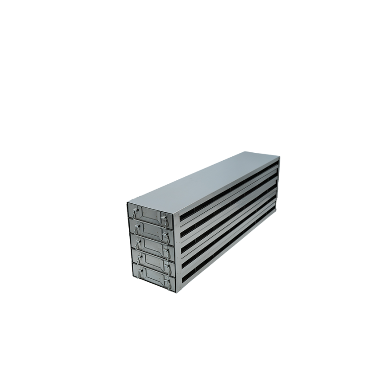 Crystal Industries UFDS-25-75 Drawer Rack for 25-Place Slide Boxes, 7x5 configuration