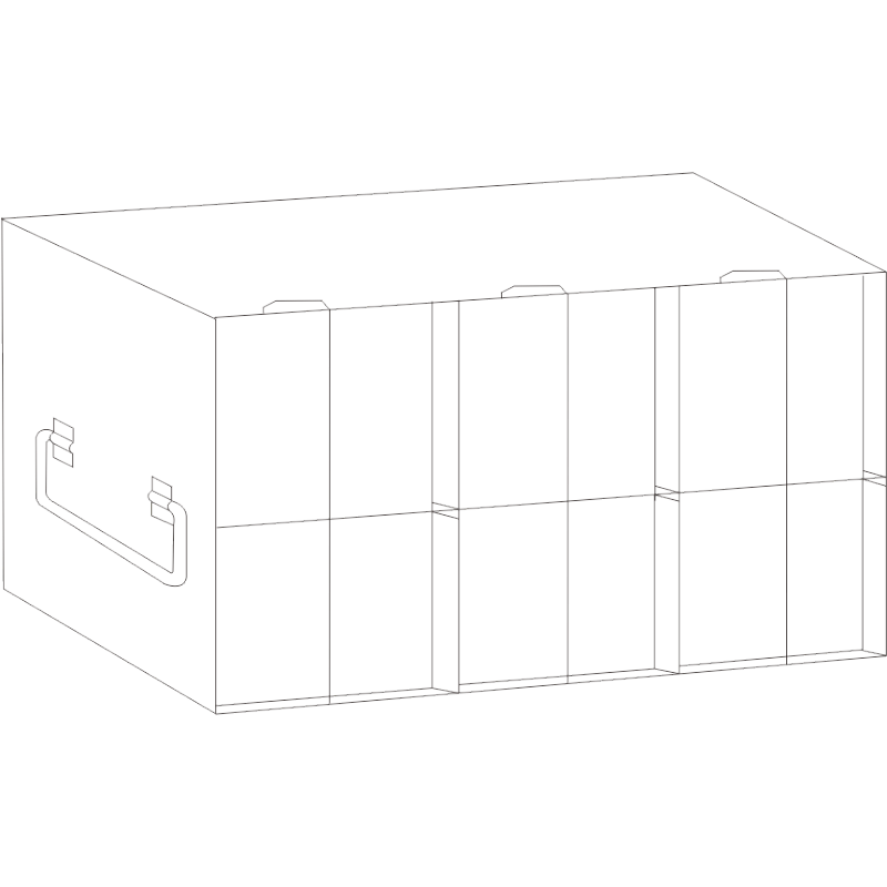 Crystal Industries UFMP-311L Rack for 96/384-well Microtiter plates, 51 plates w/ lids  54 plates w/o lids
