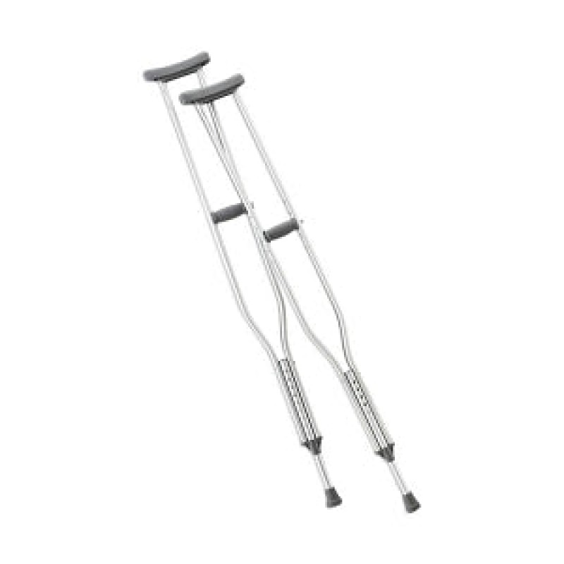 NovaPlus® Crutch Axillary, Push Button, Adjustable, Aluminum, Adult, 62-70", 300 lb Weight Capacity, 8 pr/cs (For Sale to Authorized NovaPlus Customers Only) (Continental US Only)