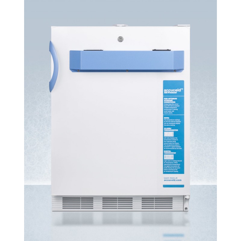 Accucold VT65MLBIMED2ADA 24" Wide Built-In All-Freezer, ADA Compliant