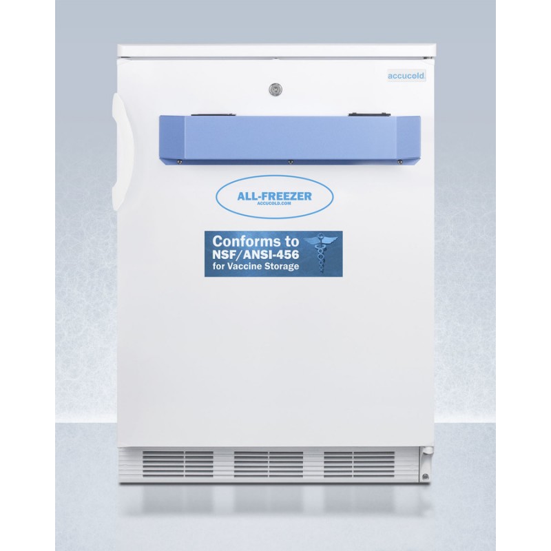 Accucold VT65MLVAC456 24" Wide Built-In All-Freezer, Certified to NSF/ANSI 456 Standard for Vaccine Storage