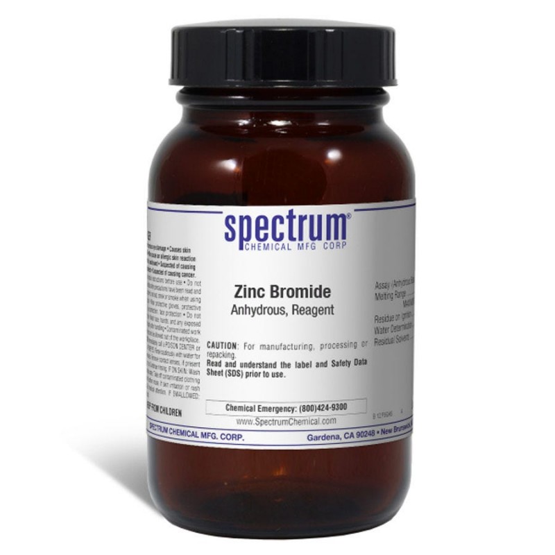 Spectrum Chemical Z1048-100GM Zinc Bromide, Anhydrous, Reagent 100g, 1/EA