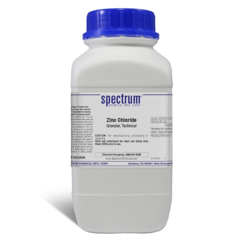 Spectrum Chemical Z1060-2.5KG Zinc Chloride, Granular, Technical 2.5kg, 1/EA