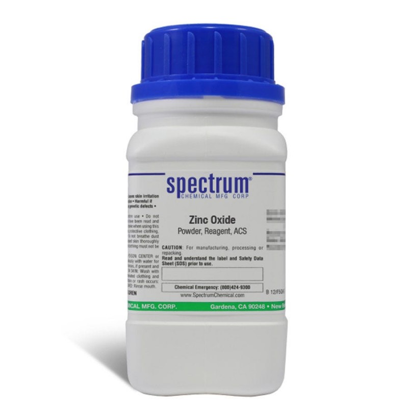 Spectrum Chemical Z1080-125GM Zinc Oxide, Powder, Reagent, ACS 125g, 1/EA
