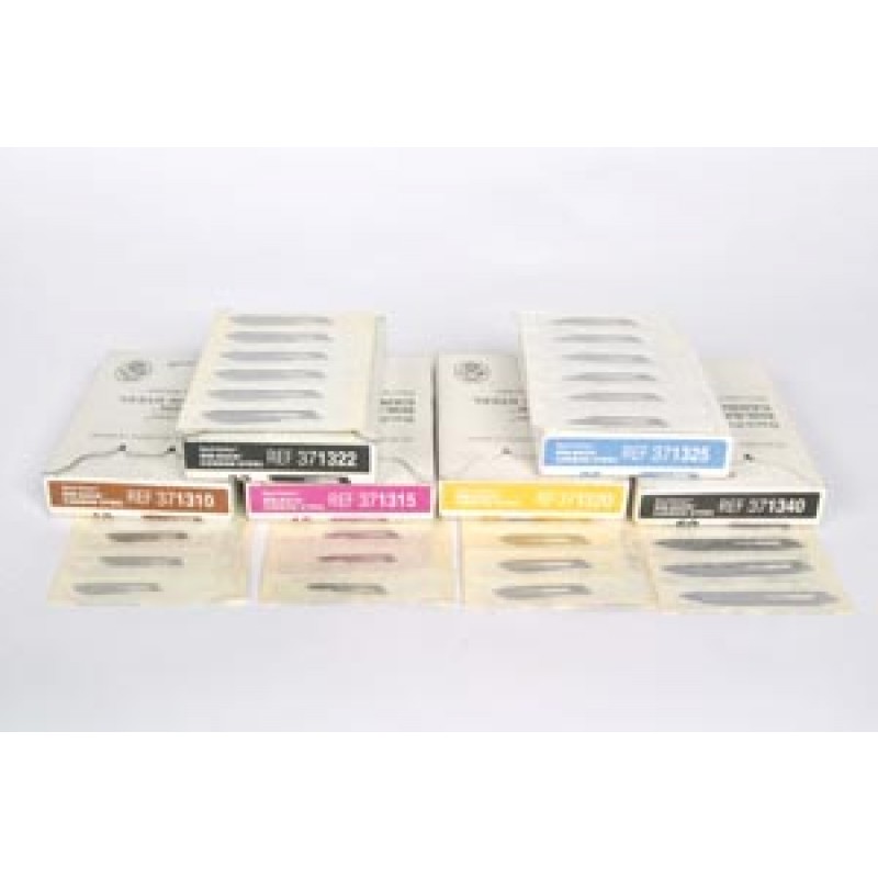 Aspen Surgical 371315 Rib-Back® Carbon Steel Blade, Non-Sterile, Size 15, 6 strip, 25 strips/cs (Not Available for sale into Canada)