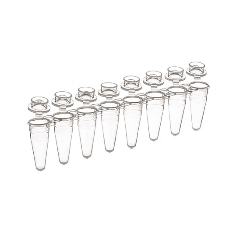 Sapphire PCR 0.2ml strips, low profile clear, individual attached optical caps for Real Time PCR