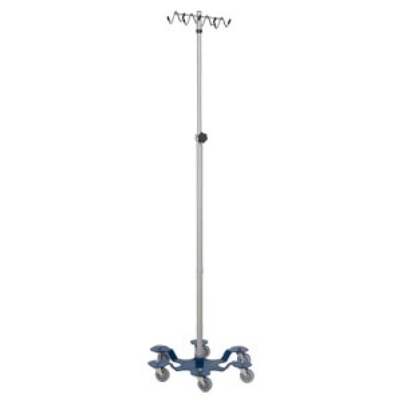 Blickman Industries 05413700RH IV Stand, Heavy Duty, Rake Hook, 6 Leg, Powder Coated Low Center of Gravity Base Stainless Steel (DROP SHIP ONLY)